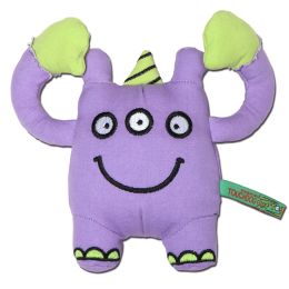Touchdog Â® Cartoon Three-eyed Monster Plush Dog Toy (Color: purple)