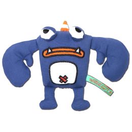 Touchdog Â® Cartoon Crabby Tooth Monster Plush Dog Toy (Color: Blue)
