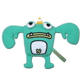 Touchdog Â® Cartoon Crabby Tooth Monster Plush Dog Toy (Color: Green)