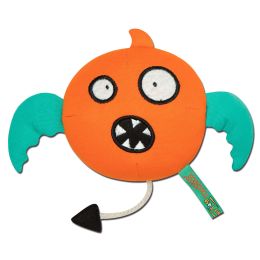Touchdog Â® Cartoon Flying Critter Monster Plush Dog Toy (Color: orange)