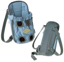 Touchdog Â® 'Wiggle-Sack' Fashion Designer Front and Backpack Dog Carrier (Color: Blue, size: small)
