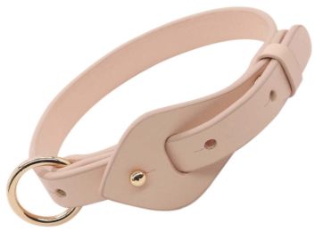 Pet Life Â® 'Ever-Craft' Boutique Series Adjustable Designer Leather Dog Collar (Color: pink, size: small)