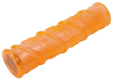 Pet Life Â® 'Glow-Stick' TPR and LED Lighting Squeak and Chew Dog Toy (Color: orange)