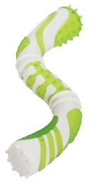 Pet Life Â® 'Denta-Twist' TPR Durable Dental Chew Toy (Color: Green)