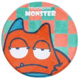 Touchdog Â® Cartoon Sleepy Monster Rounded Cat and Dog Mat