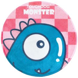 Touchdog Â® Cartoon Shoe-faced Monster Rounded Cat and Dog Mat