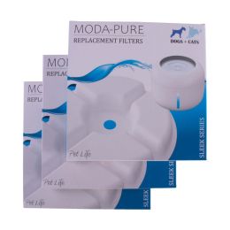 Pet Life Â® 'Moda-Pure' Filtered Dog and Cat Fountain - Replacement Filters - 3 Pack