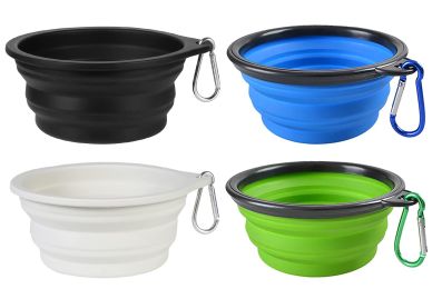 4pcs Collapsible Dog Bowls, Food Grade Silicone BPA Free, Foldable Expandable Cup Dish for Pet Cat Food Water Feeding Portable Travel Bowl RT