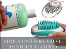 Pet Life Â® 'Swasher' Shampoo Dispensing Massage and Bathing Brush