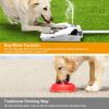 Dog Water Fountain Outdoor Dog Pet Water Dispenser Step-on Activated Sprinkler