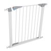 Steel pipe white fence 72 * 76cm + 2.8 "pet safety fence Dog Fence Dog Fence Pet Fence stair railing protection fence extension  YJ