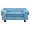 Dog Sofa Turquoise 28.3"x17.7"x11.8" Plush