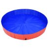 Foldable Dog Swimming Pool Red 78.7"x11.8" PVC