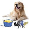 Dog Cat Bowl Open Air Travel Food Holder Folding Foldable Feeder Dish Water Bowl Food Stockpiling Bag Pet Nibble Plate Drink Waterproof