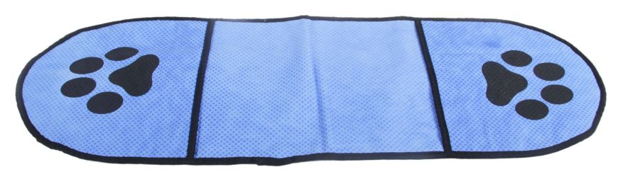 Pet Life Â® 'Dry-Aid' Hand Inserted Bathing and Grooming Quick-Drying Microfiber Pet Towel (Color: Blue)