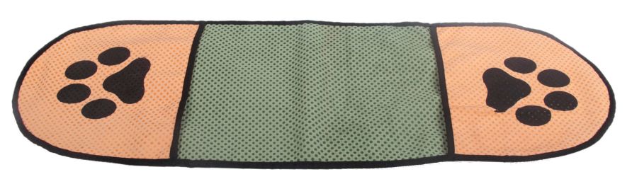 Pet Life Â® 'Dry-Aid' Hand Inserted Bathing and Grooming Quick-Drying Microfiber Pet Towel (Color: Khaki / Green)