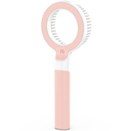 Pet Life Â® 'WAGNIFY' 360 Degree and Multi-Directional Modern Grooming Pet Rake Comb (Color: pink)