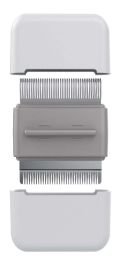 Pet Life Â® 'Zipocket' 2-in-1 Underake and Stainless Steel Travel Grooming Pet Comb (Color: Grey)