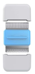 Pet Life Â® 'Zipocket' 2-in-1 Underake and Stainless Steel Travel Grooming Pet Comb (Color: Blue)