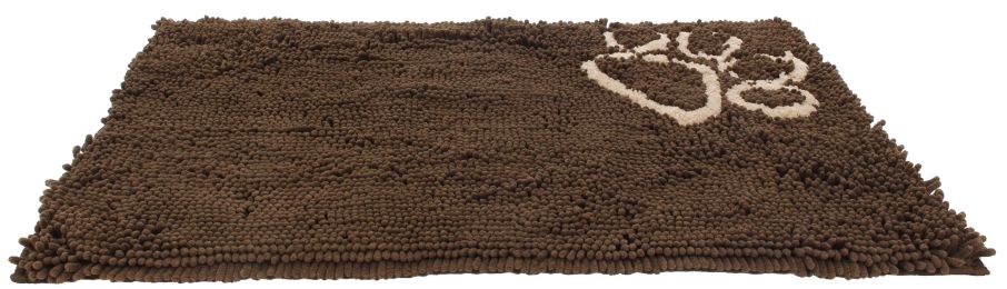Pet Life Â® 'Fuzzy' Quick-Drying Anti-Skid and Machine Washable Dog Mat (Color: Dark Brown)