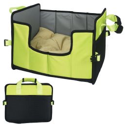 Pet Life Â® 'Travel-Nest' Folding Travel Cat and Dog Bed (Color: Green, size: large)