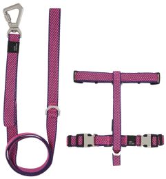 Pet Life Â® 'Escapade' Outdoor Series 2-in-1 Convertible Dog Leash and Harness (Color: pink, size: large)