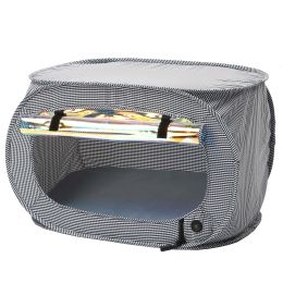 Pet Life Â® "Enterlude" Electronic Heating Lightweight and Collapsible Pet Tent (Color: Grey)