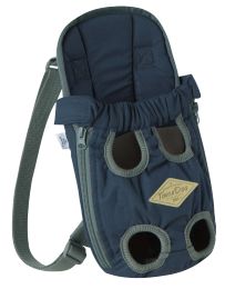 Touchdog Â® 'Wiggle-Sack' Fashion Designer Front and Backpack Dog Carrier (Color: Navy, size: small)