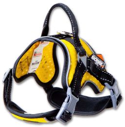 Dog Helios Â® 'Scorpion' Sporty High-Performance Free-Range Dog Harness (Color: yellow, size: small)