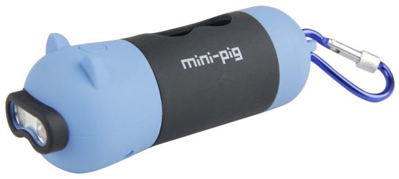 Pet Life Â® 'Oink' LED Flashlight and Waste Bag Dispenser (Color: Blue)
