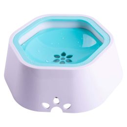 Pet Life Â® 'Everspill' 2-in-1 Food and Anti-Spill Water Pet Bowl (Color: Blue)