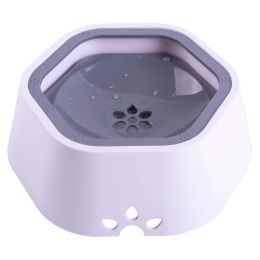 Pet Life Â® 'Everspill' 2-in-1 Food and Anti-Spill Water Pet Bowl (Color: Grey)