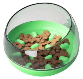 Pet Life Â® 'Tumbowl' Slow Feeding Pet Bowl (Color: Green)