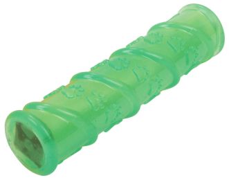 Pet Life Â® 'Glow-Stick' TPR and LED Lighting Squeak and Chew Dog Toy (Color: Green)