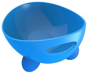 Pet Life Â® 'Modero' Dishwasher Safe Modern Tilted Dog Bowl (Color: Blue)
