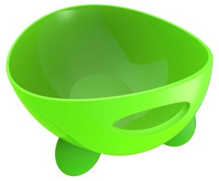Pet Life Â® 'Modero' Dishwasher Safe Modern Tilted Dog Bowl (Color: Green)