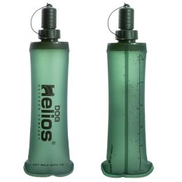 Dog Helios Â® 'Hydra-Peak' Soft-Shell Travel Dog Water Bottle (Color: Green, size: small)