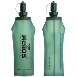 Dog Helios Â® 'Hydra-Peak' Soft-Shell Travel Dog Water Bottle (Color: Green, size: large)