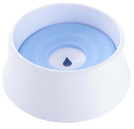 Pet Life Â® 'Pud-Guard' Anti-Spill Floating Water and Food Bowl (Color: Blue)