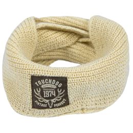 Touchdog Â® Heavy Knitted Winter Dog Scarf (Color: beige)