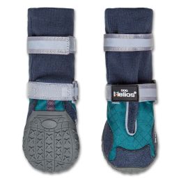 Dog Helios Â® 'Traverse' Premium Grip High-Ankle Outdoor Dog Boots (Color: Blue, size: medium)