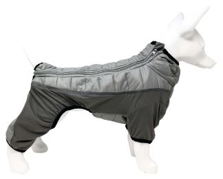 Pet Life Â® 'Aura-Vent' Lightweight 4-Season Stretch and Quick-Dry Full Body Dog Jacket (Color: Grey, size: X-Large)