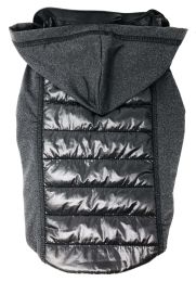 Pet Life Â® 'Apex' Lightweight Hybrid 4-Season Stretch and Quick-Dry Dog Coat w/ Pop out Hood (Color: Black, size: small)