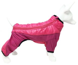 Pet Life Â® 'Aura-Vent' Lightweight 4-Season Stretch and Quick-Dry Full Body Dog Jacket (Color: pink, size: X-Large)