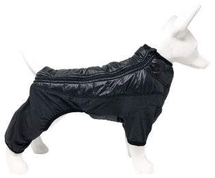 Pet Life Â® 'Aura-Vent' Lightweight 4-Season Stretch and Quick-Dry Full Body Dog Jacket (Color: Black, size: medium)