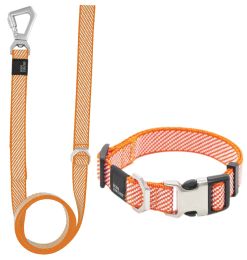 Pet Life Â® 'Escapade' Outdoor Series 2-in-1 Convertible Dog Leash and Collar (Color: orange, size: large)