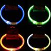PET LED LIGHT-UP Glow-in-the-dark USB RECHARGEABLE COLLAR Dog Night Safety Flash